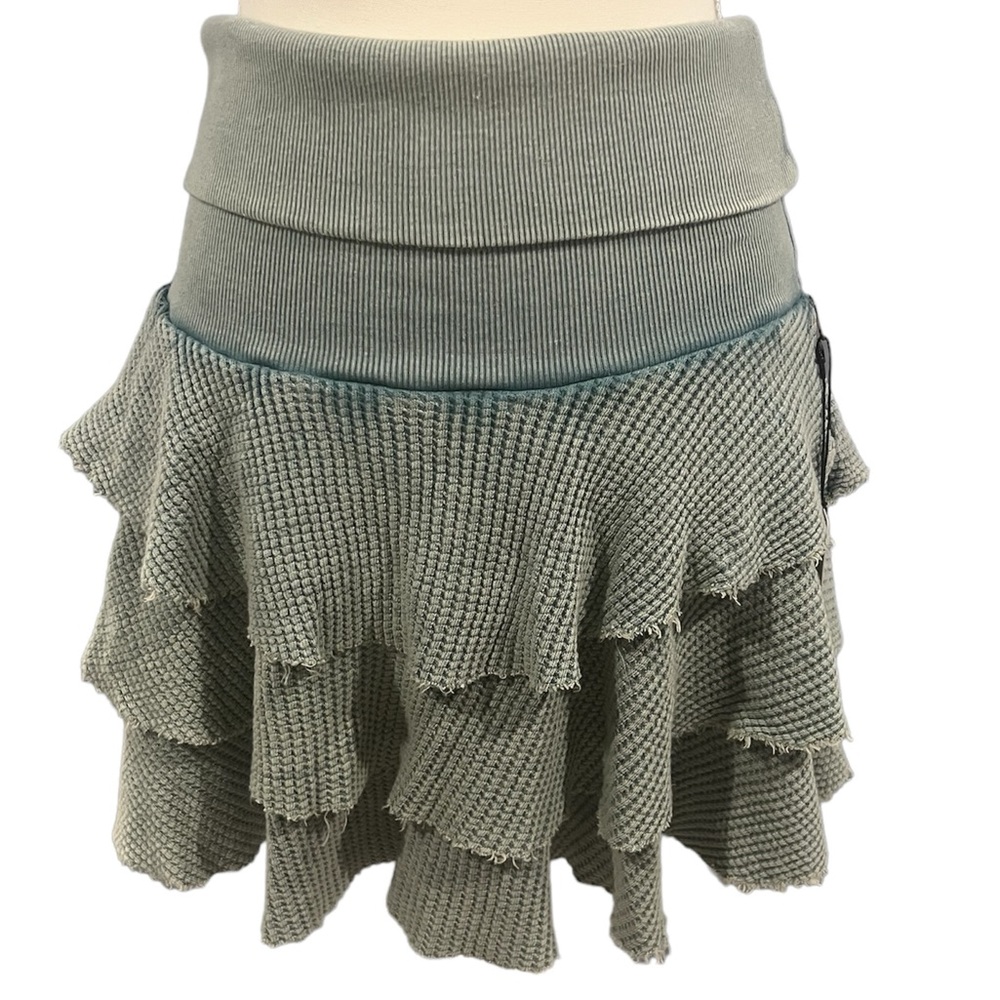 Free People - NWT- One Alphina Thermal High-Rise Tiered Skirt - Size M